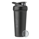 Full Black Sport Sleek stainless-steel shaker with locking lid.| Color#All Black