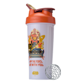 White Light Side ProSeries odor-resistant shaker bottle Luke Skywalker and R2-D2. | Color#Light Side