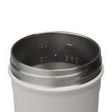 White Sport Stainless insulated protein shaker cup. | Color#Bone