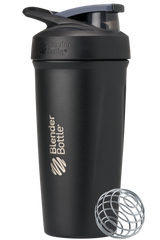 Black Strada™ insulated protein shaker cup.