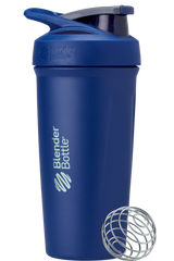 Dark blue Strada™ insulated protein shaker cup.
