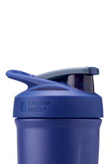 Strada™ shaker bottle with carry loop and StayOpen™ flip-cap for easy access.